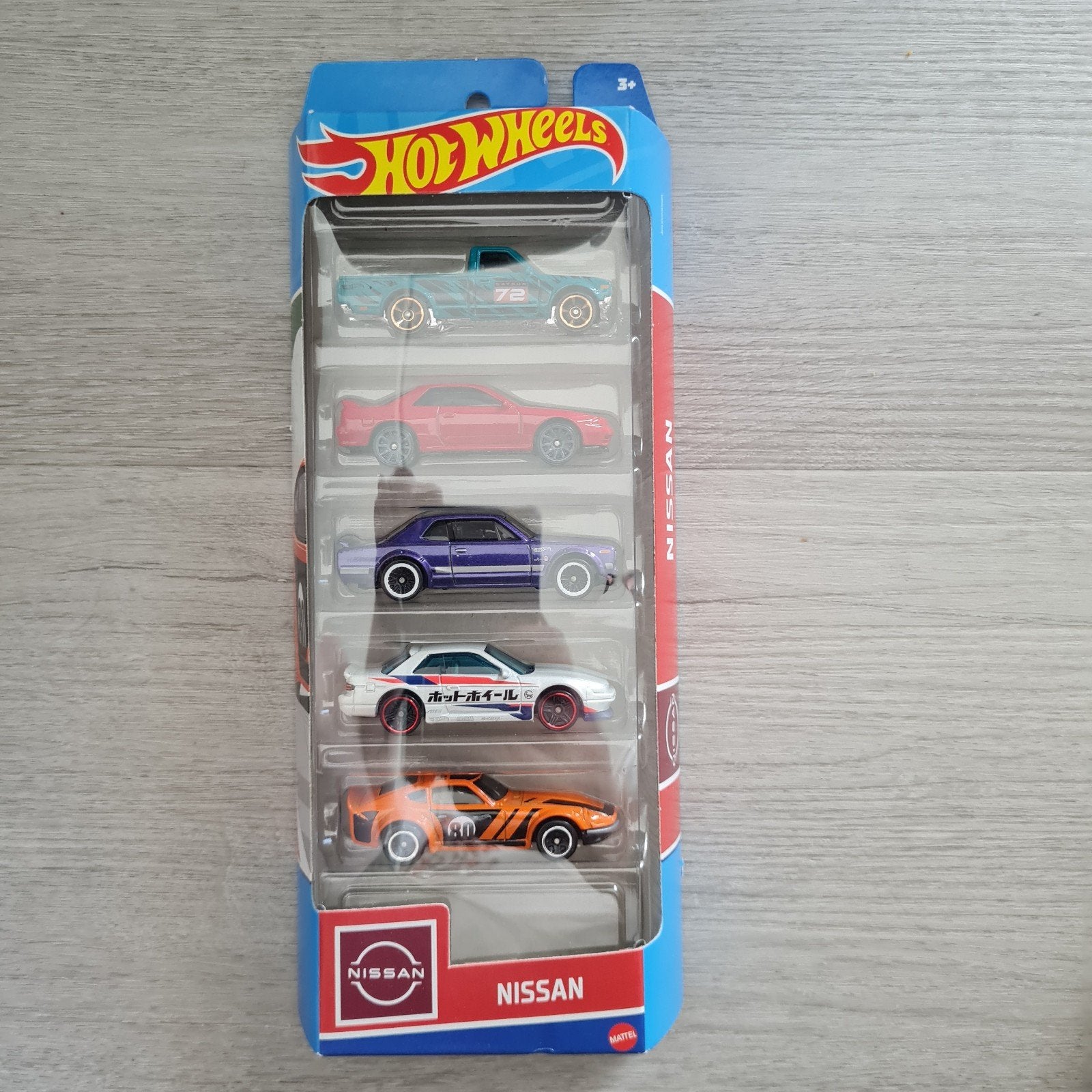 Hotwheels 1:64 Nissan 5 pack, Hobby en Vrije tijd, Modelauto's | Overige schalen, Ophalen of Verzenden, Nieuw, Auto