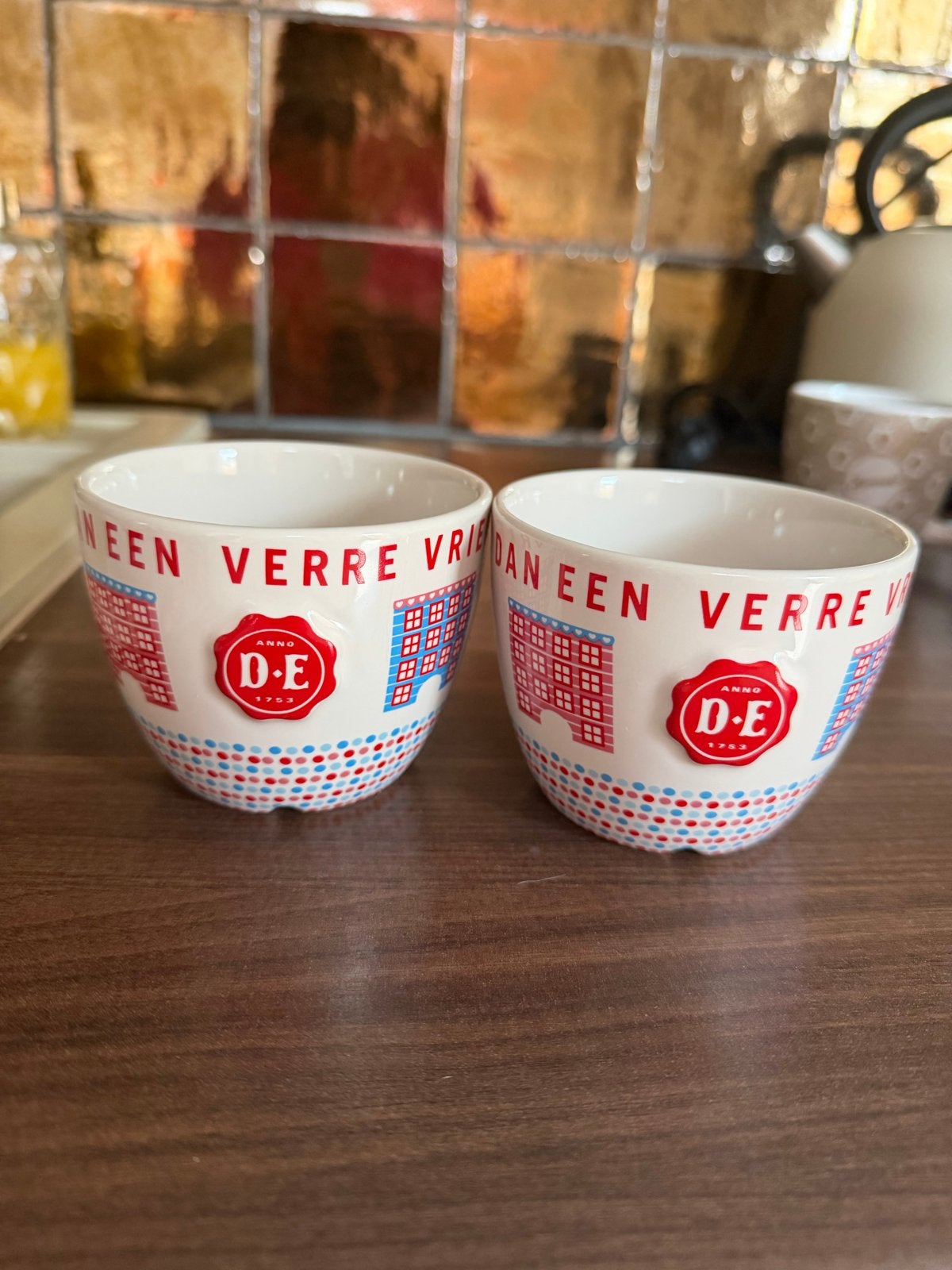 Diverse koffie- en theekopjes (Douwe Egberts, Senseo), Ophalen, Gebruikt, Overige merken, Keramiek