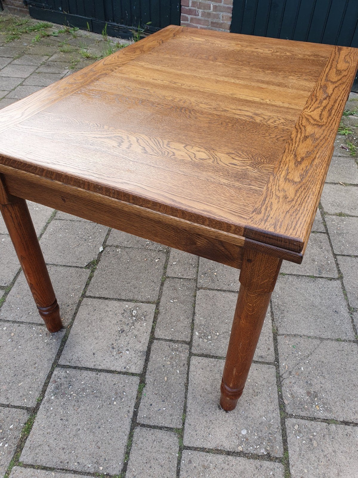 Vintage tafel., Ophalen, Rechthoekig, 50 tot 100 cm