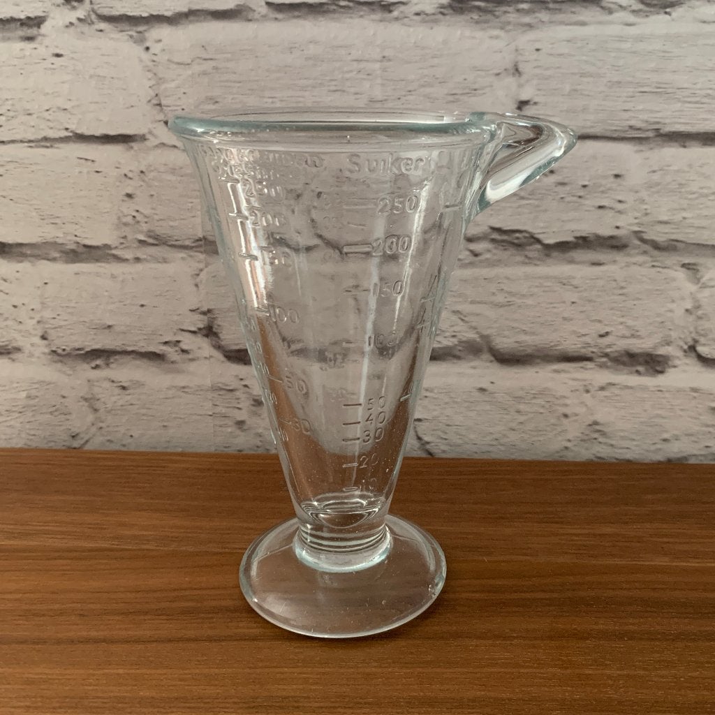 Glazen keuken maatbeker 250 ml vintage-retro, Ophalen of Verzenden, Huis en Inrichting