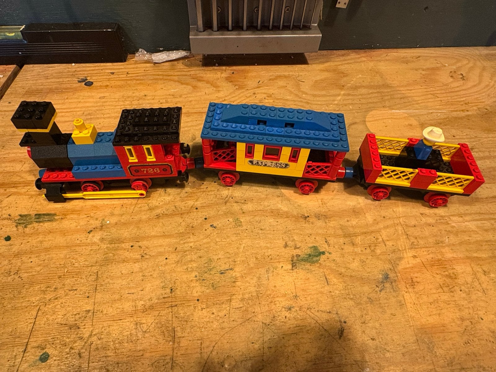 Vintage LEGO Western Trein (Set 726), Inclusief minifiguren, Gebruikt, Overige thema's, Lego