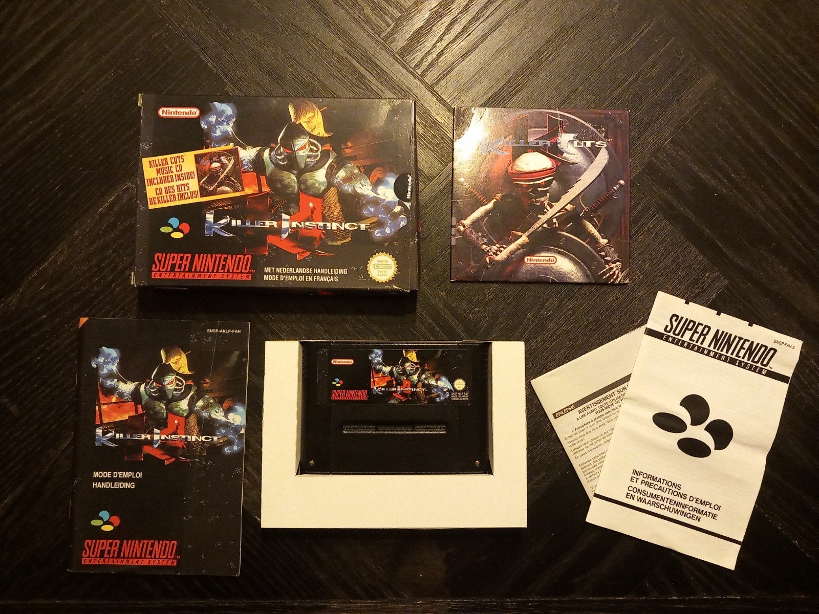 Killer Instinct Super Nintendo SNES Compleet in Doos, Spelcomputers en Games, Games | Nintendo Super NES, Nintendo, Vechten, 2 spelers