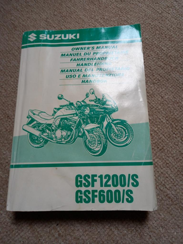 Suzuki GSF1200/S GSF600/S Handleiding Owner's Manual, Ophalen of Verzenden