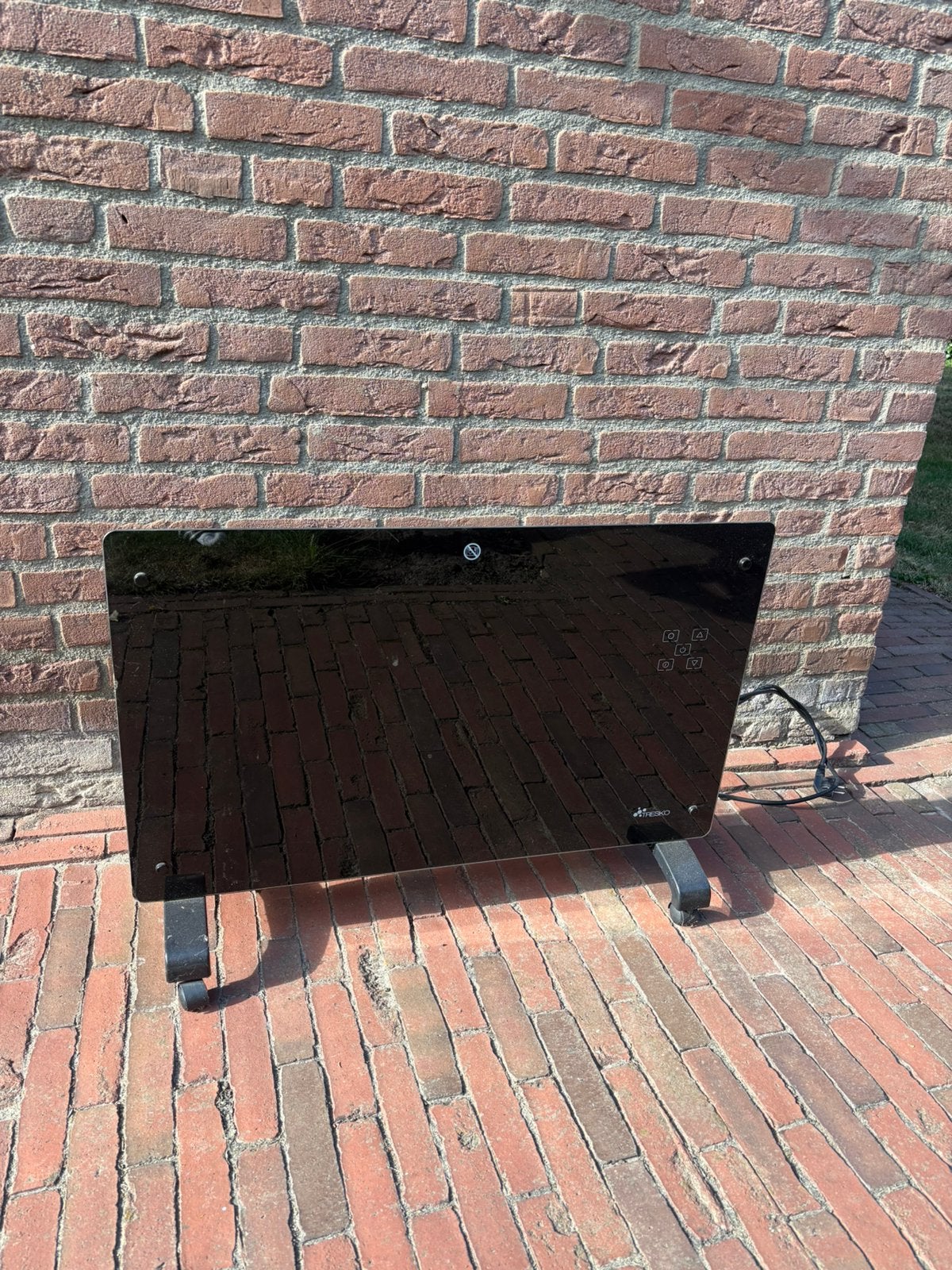 Tresko Infra rood paneel 2000W, Ophalen, Zo goed als nieuw, Vrijstaande haard, Elektrische haard