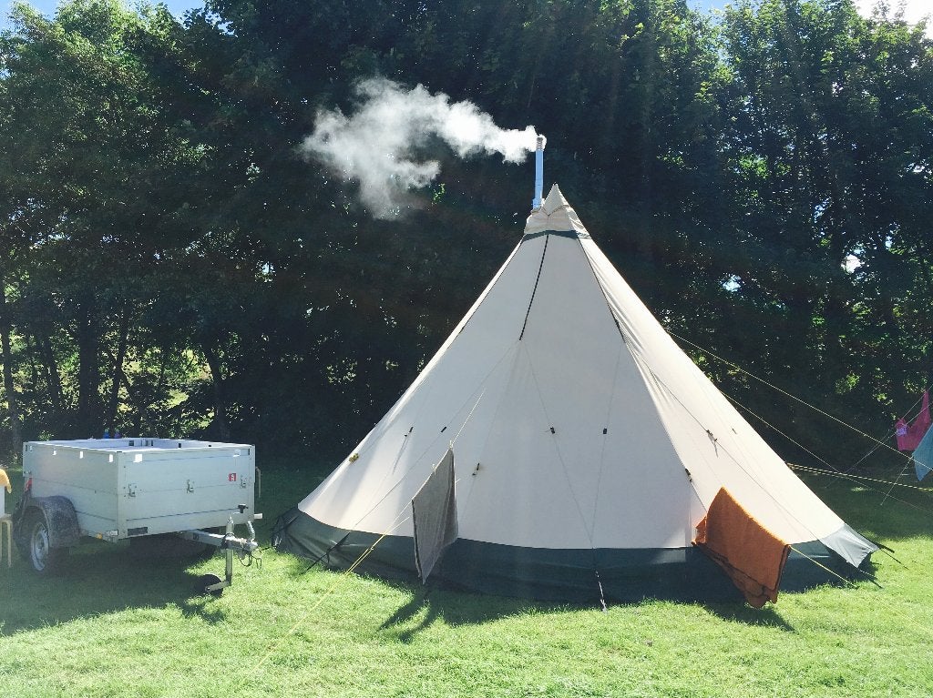 Familie tent Tentip Zirkon 15, Caravans en Kamperen, Tenten, Ophalen of Verzenden, Gebruikt, Meer dan 6