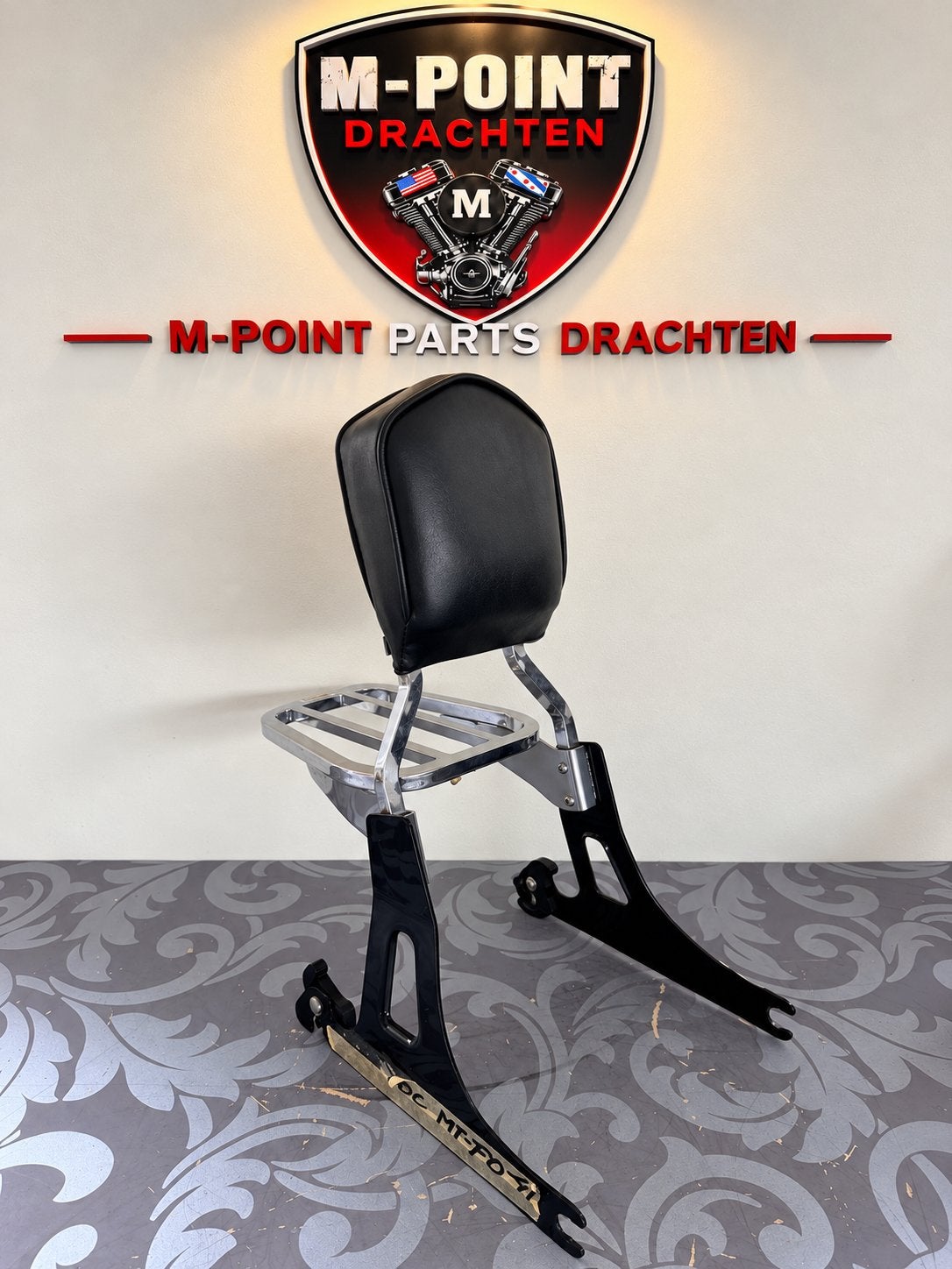 Harley-Davidson Sissy Bar met Bagagerek – Dyna Fat Bob, Ophalen of Verzenden, Gebruikt