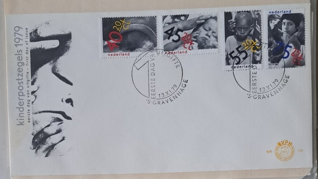 Envelop - 179.1979.Kinderzegels, Ophalen of Verzenden, Onbeschreven, Nederland