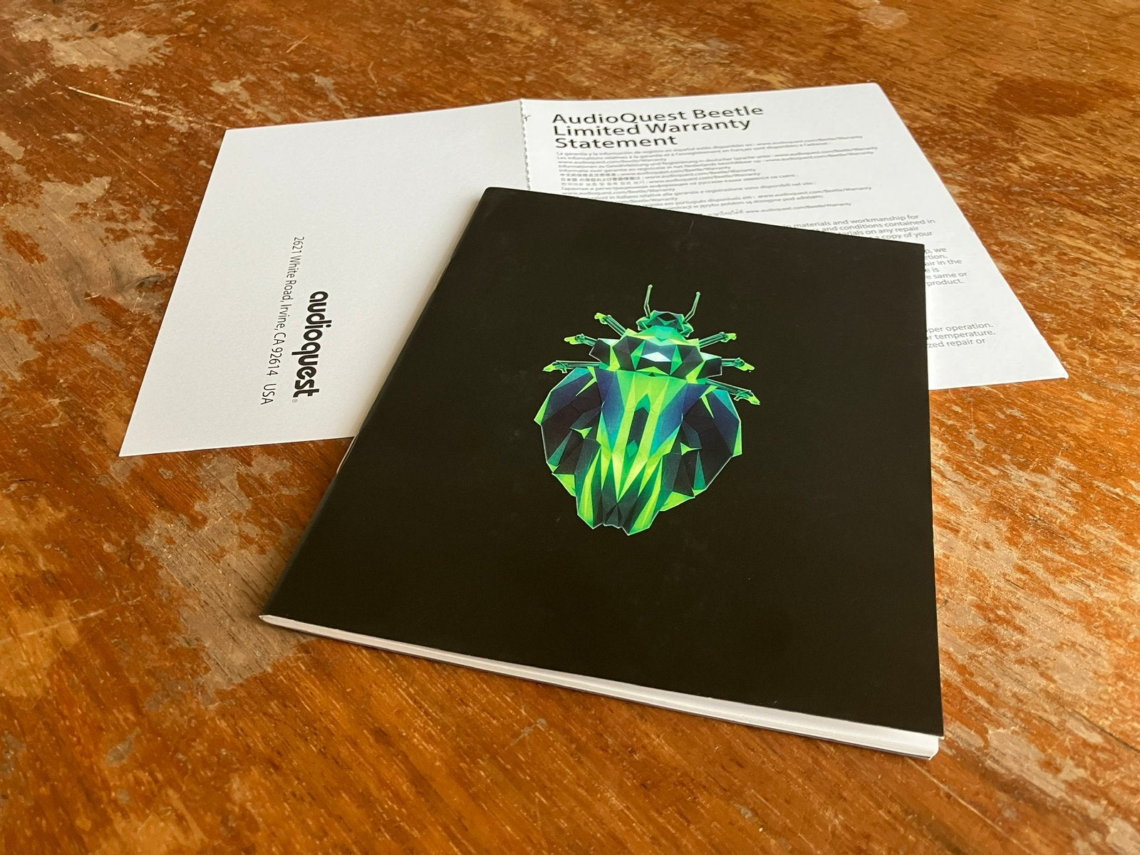 Handleiding AudioQuest Beetle gebruiksaanwijzing , Ophalen of Verzenden, Gebruikt