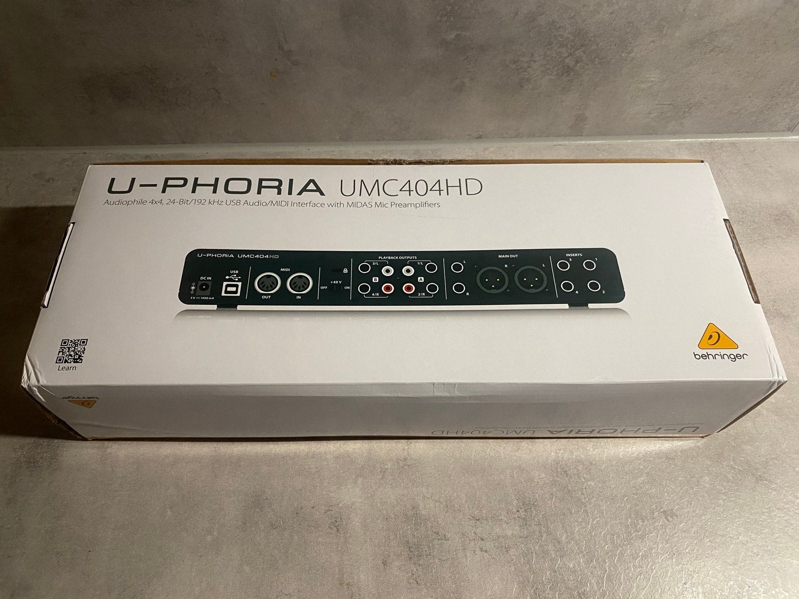 Behringer U-PHORIA UMC404HD Audio Interface, Ophalen of Verzenden, Nieuw, Minder dan 5 kanalen, Microfooningang