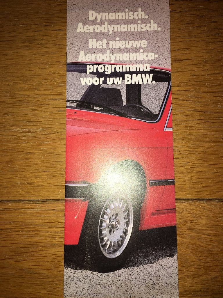 BMW Aerodynamica brochure folder 3 5 7 series E21 E30 1984, Ophalen of Verzenden, Zo goed als nieuw, BMW