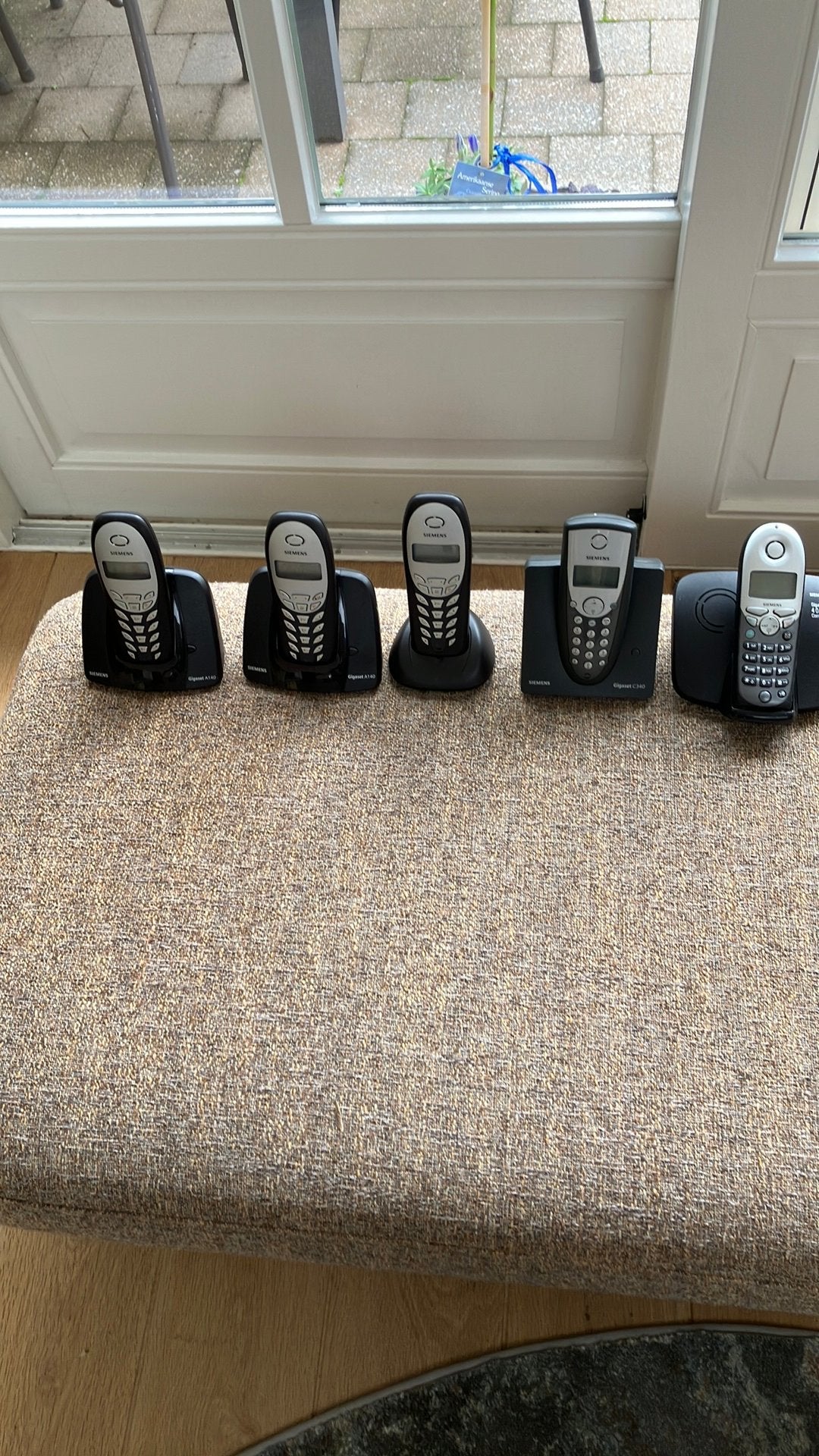 5 x Siemens DECT Telefoons. 4 x basisst. 1 x oplader., Telecommunicatie, Ophalen of Verzenden, Zo goed als nieuw, 4 handsets of meer