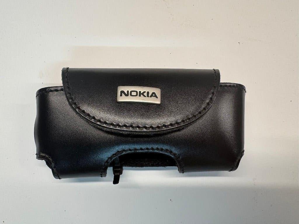 Vintage Nokia Lederen Hoesje (Riemclip), Perfecte Staat, Ophalen of Verzenden, Zo goed als nieuw, Hoesje of Tasje