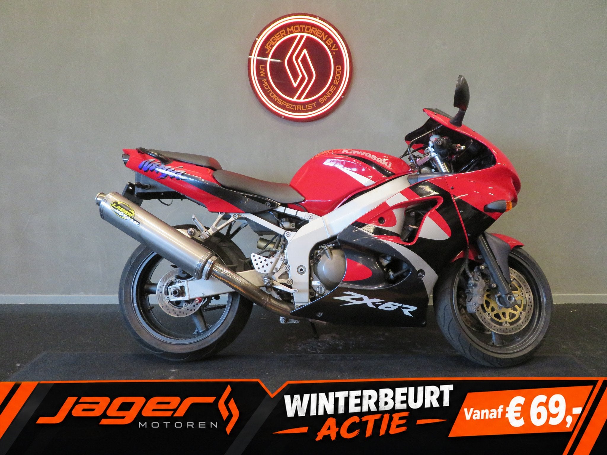 Kawasaki NINJA ZX-6R ZX6R LASER HOTCAM (bj 1999), Motoren, Super Sport, 600 cc, Gebruikt, Bedrijf
