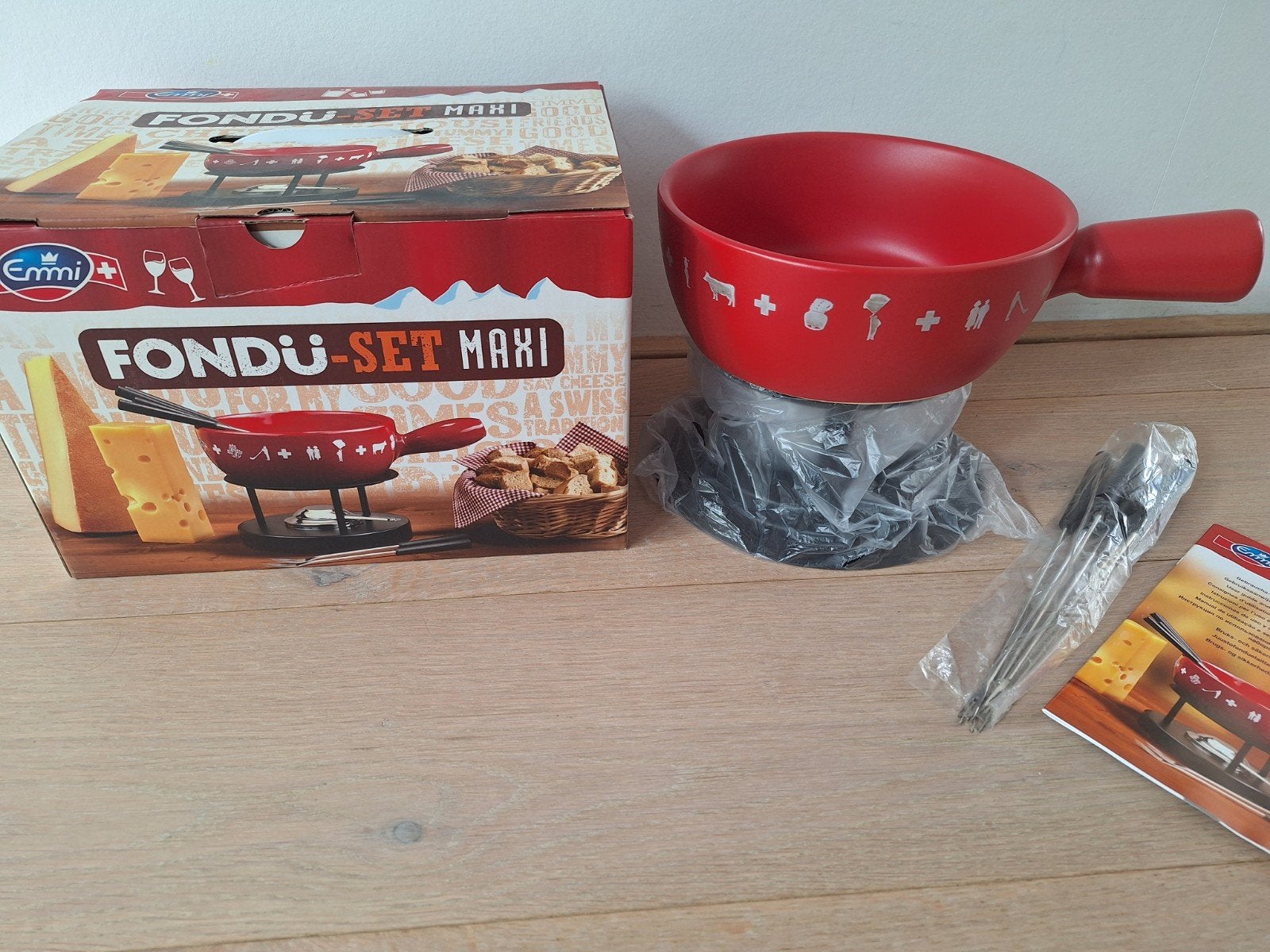 NIEUW fondue set maxi van Emmi, Ophalen of Verzenden, Nieuw, Brander, Fondueset