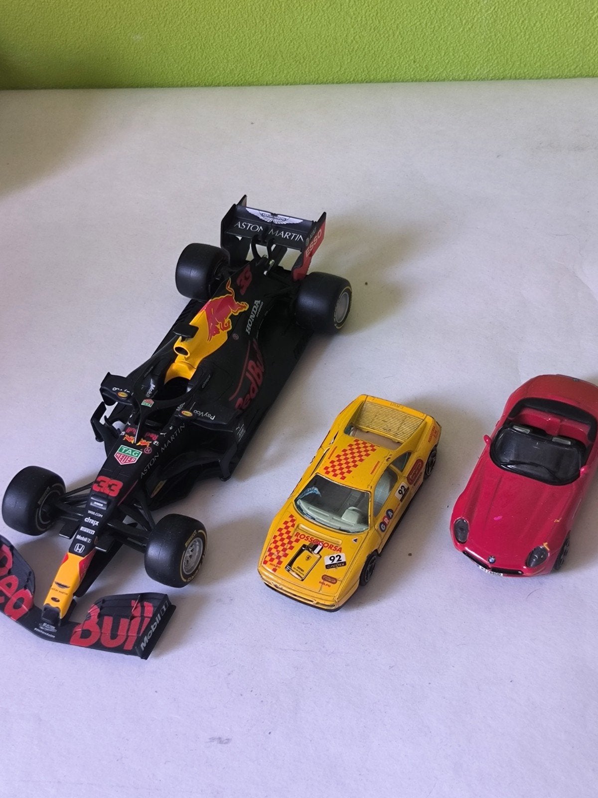 Set van 3 modelauto's: Red Bull F1, Ferrari, BMW Z3, Ophalen of Verzenden, Gebruikt, Auto, Overige merken