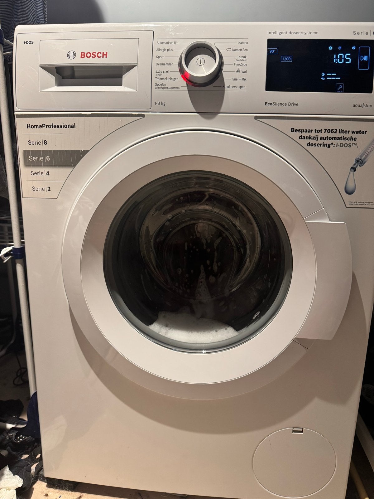 Bosch Serie 6 WAT28644NL Voorlader Wasmachine 8kg, Witgoed en Apparatuur, Wasmachines, Ophalen, Gebruikt, Voorlader, 85 tot 90 cm