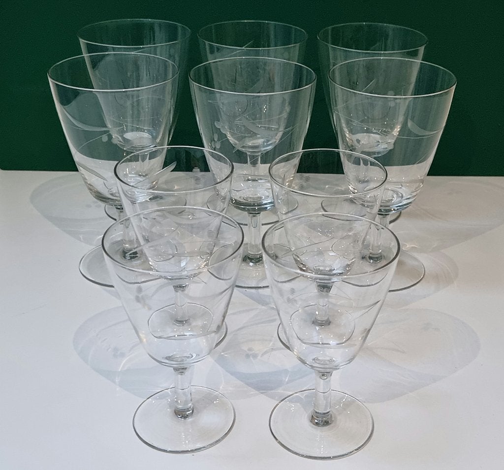 Mooie kristallen glazen setje, Antiek en Kunst, Antiek | Glas en Kristal, Ophalen of Verzenden