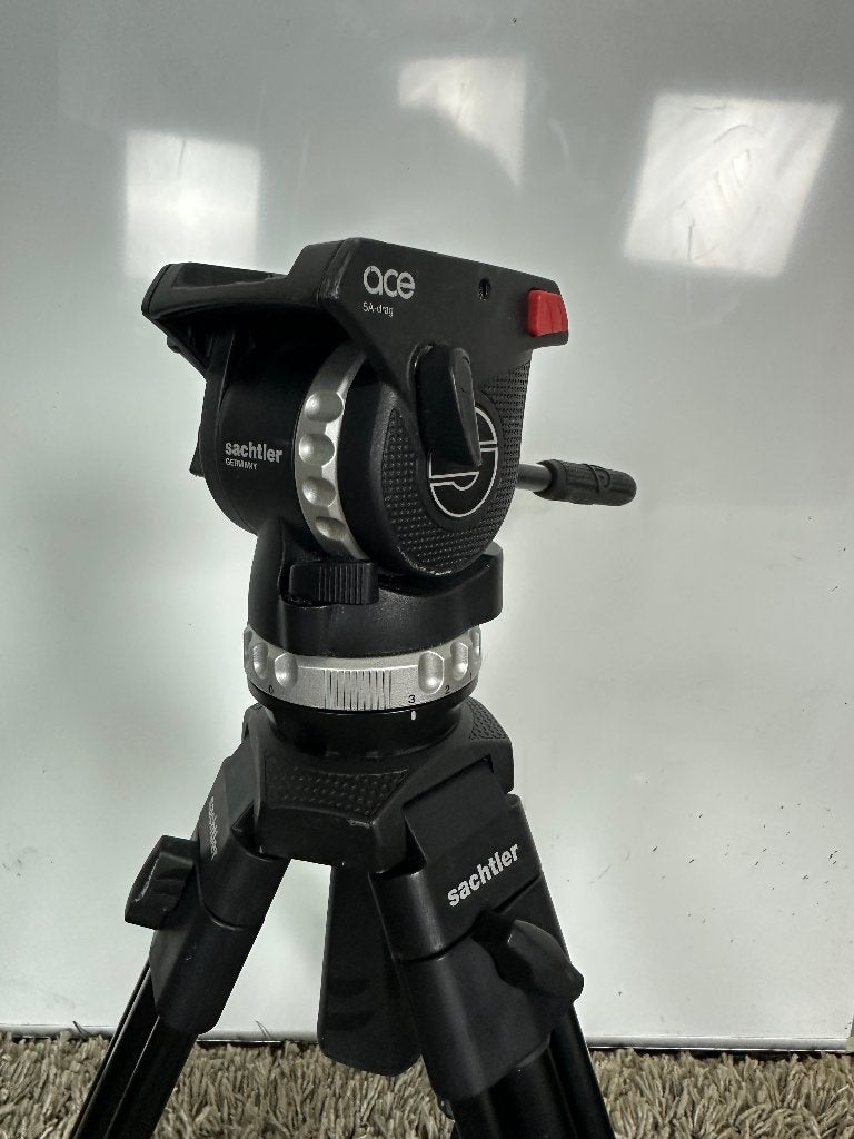 Sachtler System Ace M MS professioneel videostatief met tas, Vloeistofkop, Sachtler, 150 tot 175 cm, Sachtler