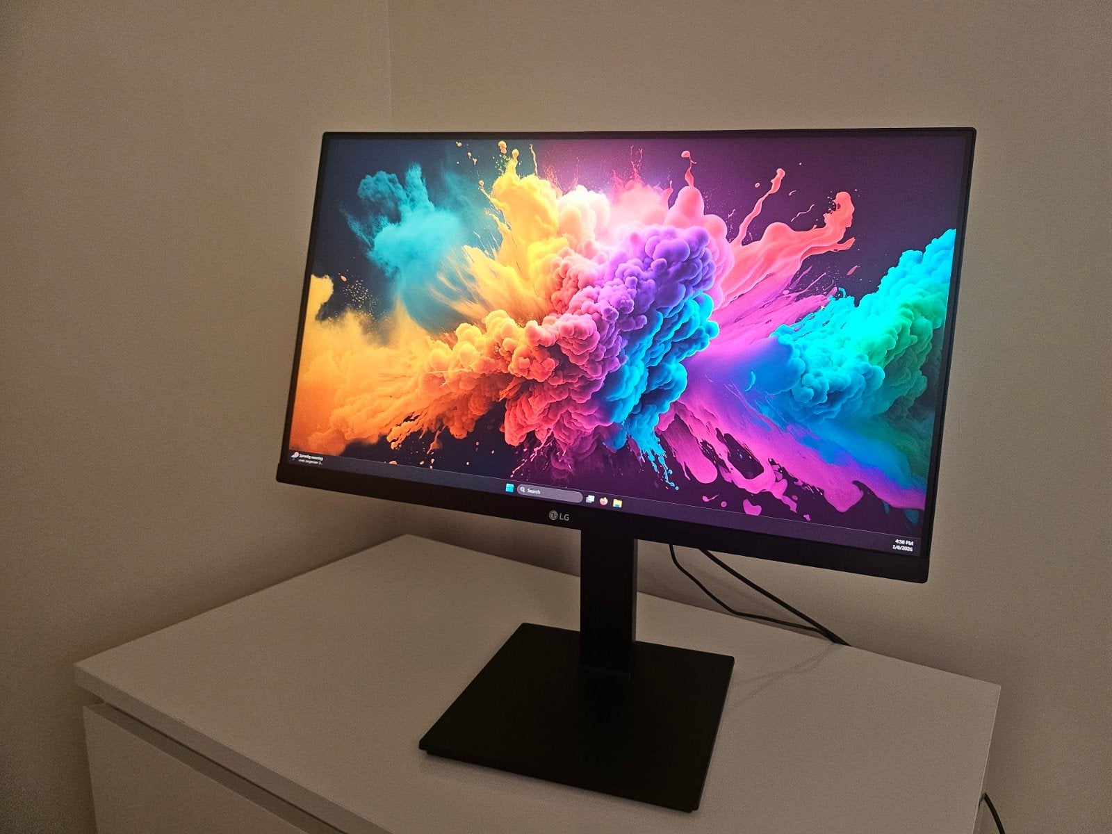 LG monitor 24 inch (2x aanwezig) - met kabels, IPS, Ophalen of Verzenden, Zo goed als nieuw, Quad HD (2K)