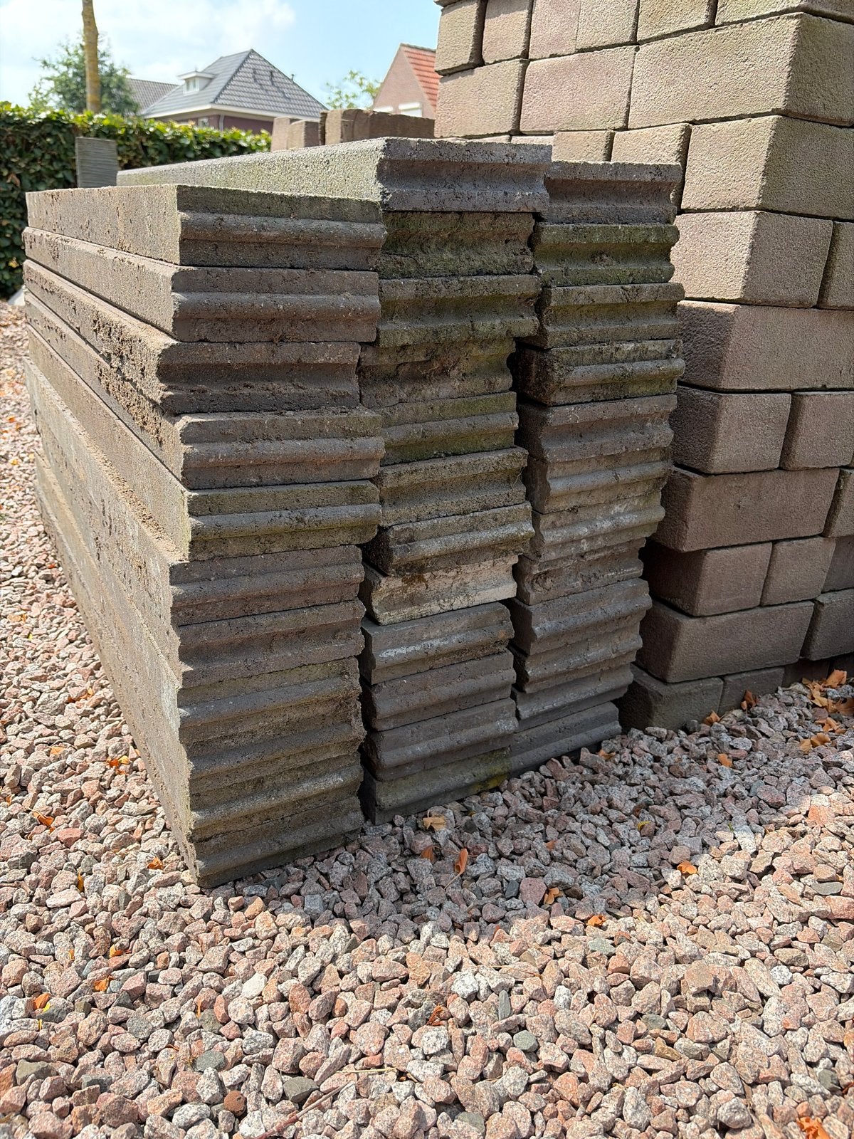 Opsluitbanden, Gebruikt, Ophalen of Verzenden, 10 m² of meer, Beton