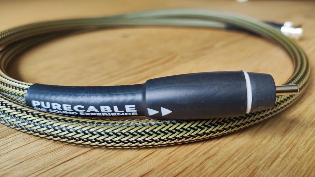PureCable coaxiale digitale interconnectkabel 75 ohm 110 cm, Ophalen of Verzenden, Zo goed als nieuw, Minder dan 2 meter, Interlink-kabel