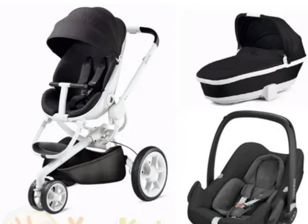 Quinny Moodd 3 Combi Black Irony (zo goed als nieuw!), Ophalen, Quinny, Zo goed als nieuw, Combiwagen