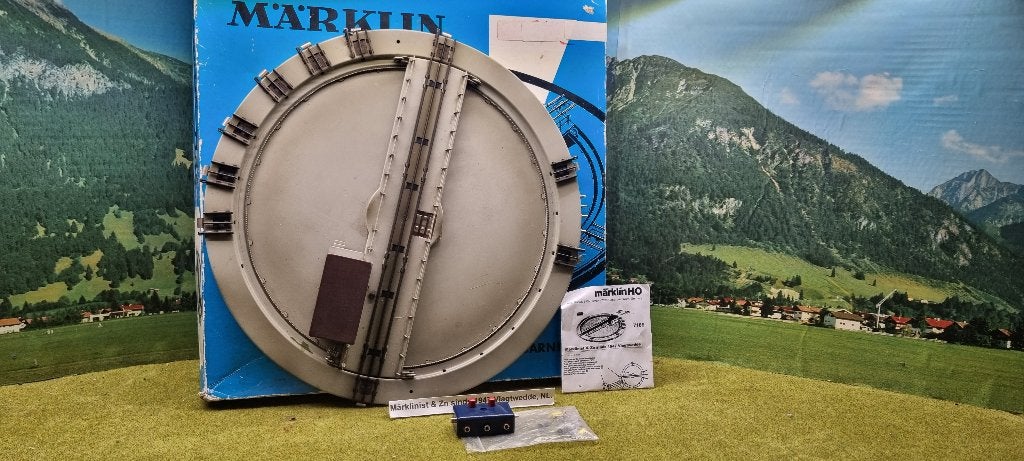 Marklin HO 7186 draaischijf compleet in doos € 130, Hobby en Vrije tijd, Modeltreinen | H0, Wisselstroom, Analoog, Rails, Ophalen of Verzenden