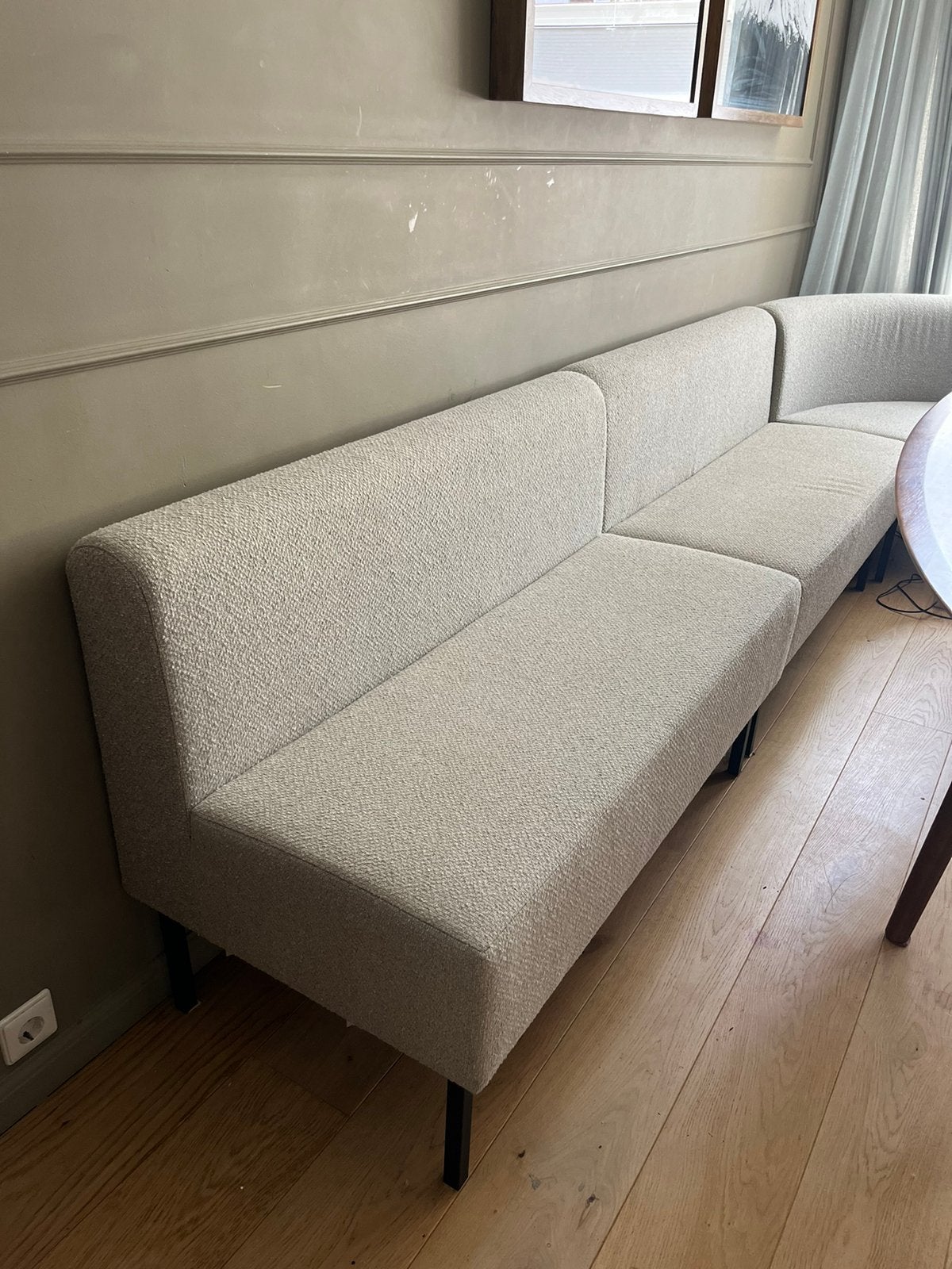 House Doctor Tweezitter eetkamertafel naturel, Ophalen, Zo goed als nieuw, Tweepersoons, 120 cm