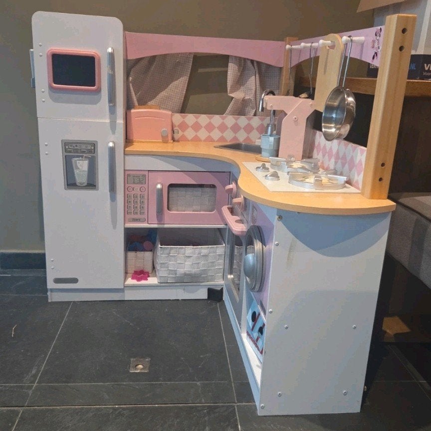 Kidkraft hoekkeuken, Ophalen of Verzenden, Zo goed als nieuw, Hout, Speelkeuken