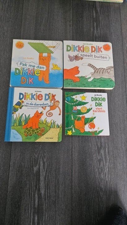 Dikkie Dik Flapjesboek - 4 Boekjes, Ophalen of Verzenden, Gelezen, Uitklap-, Voel- of Ontdekboek, 1 tot 2 jaar