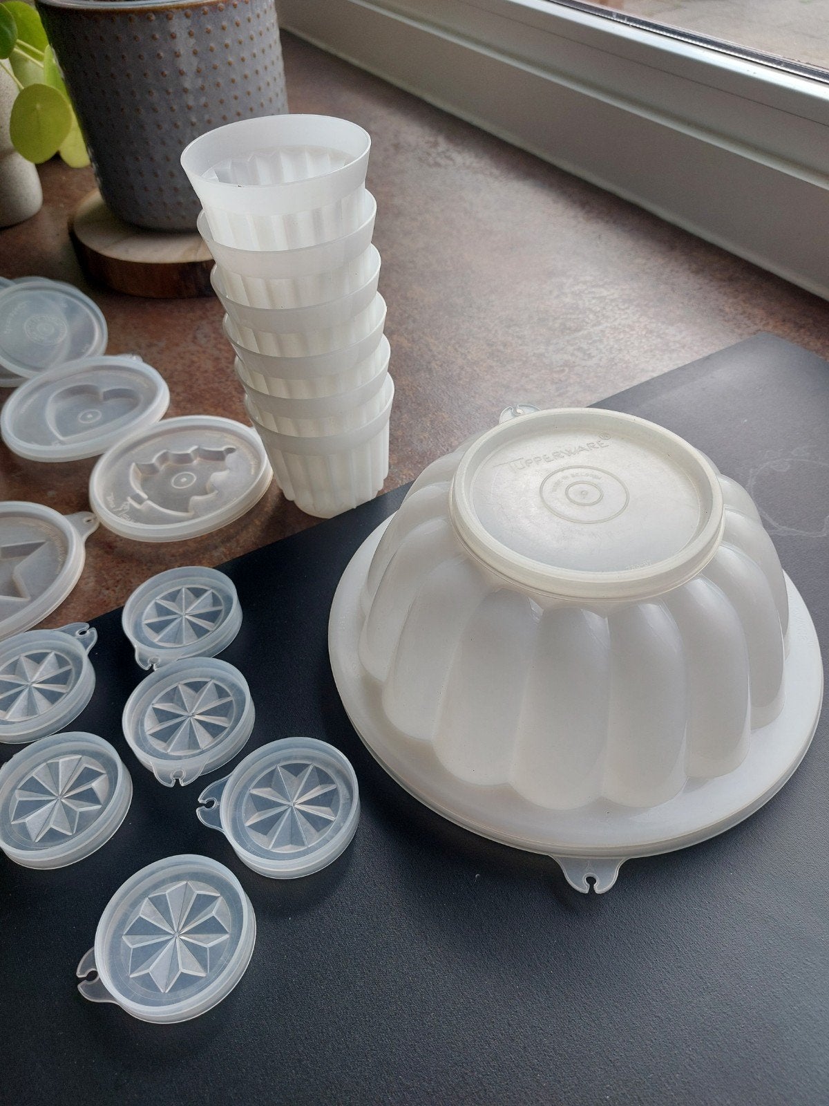 Tupperware puddingvorm set, Kunststof, Ophalen of Verzenden, Zo goed als nieuw