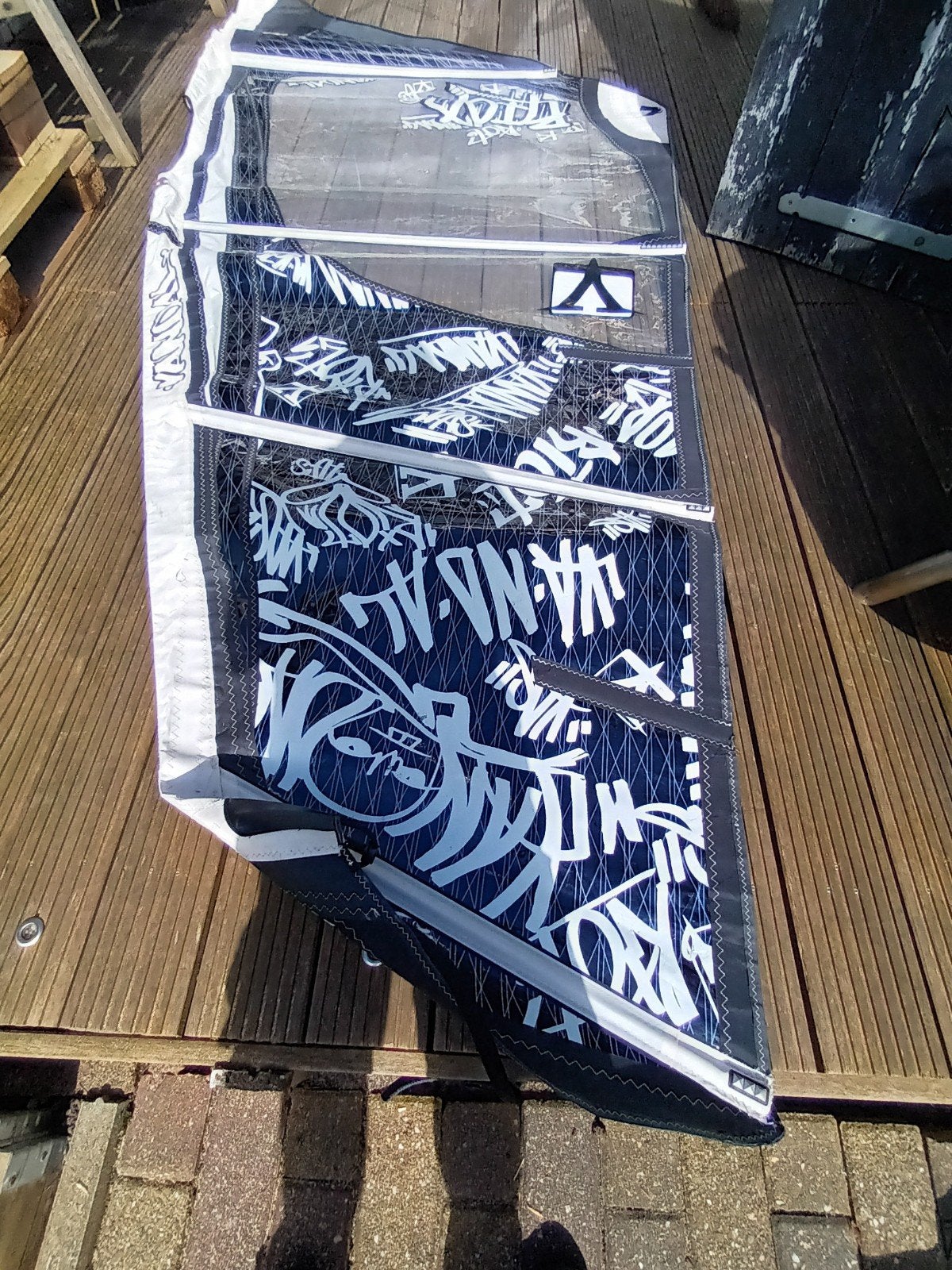Vandal Riot 4.0 windsurfzeil freestyle / wave, Gebruikt, 3.5 tot 5 m², Zeil, Ophalen