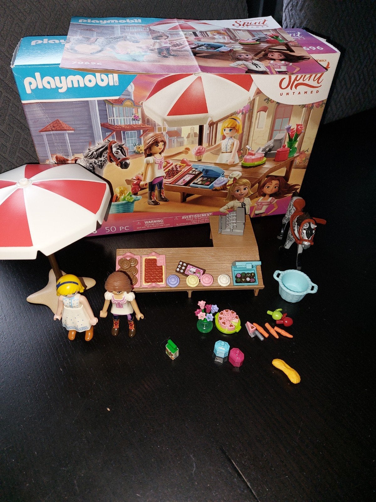 Playmobil spirit 70696 marktkraam, Kinderen en Baby's, Ophalen of Verzenden, Zo goed als nieuw