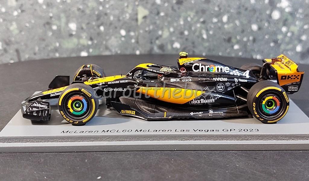McLaren MCL60 #4 Norris Las Vegas GP 2023 1:43 Spark SP141, Hobby en Vrije tijd, Modelauto's | 1:43, Verzenden, Zo goed als nieuw
