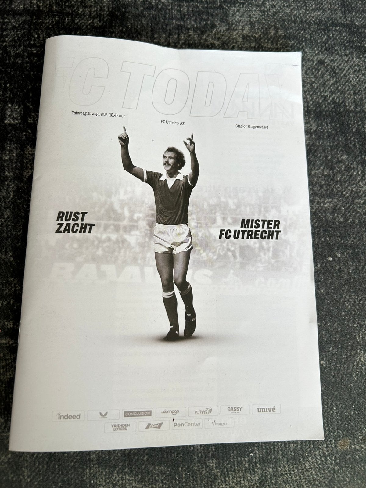 LEO VAN VEEN programmaboekje FC UTRECHT 15-08-2026 GRATIS, Ophalen of Verzenden, Zo goed als nieuw, F.C. Utrecht, Boek of Tijdschrift
