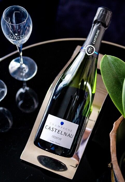 Zeldzame Champagne Castelnau Réserve Brut Jéroboam 3L Magnum, Ophalen of Verzenden, Nieuw, Frankrijk, Champagne