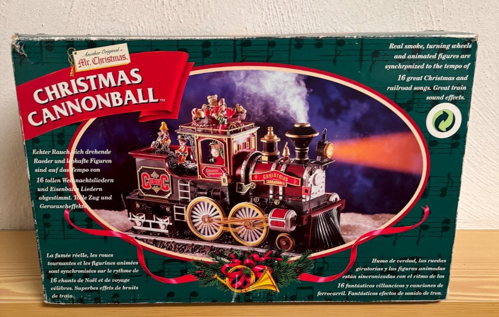 Kersttrein "Cannonball" + muziek, rook, bewegende onderdelen, Diversen, Kerst, Verzenden, Gebruikt