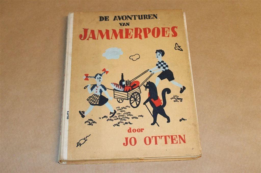 De Avonturen van Jammerpoes — Vintage Boek 1941 — Jo Otten, Ophalen of Verzenden, Gelezen, Fictie algemeen