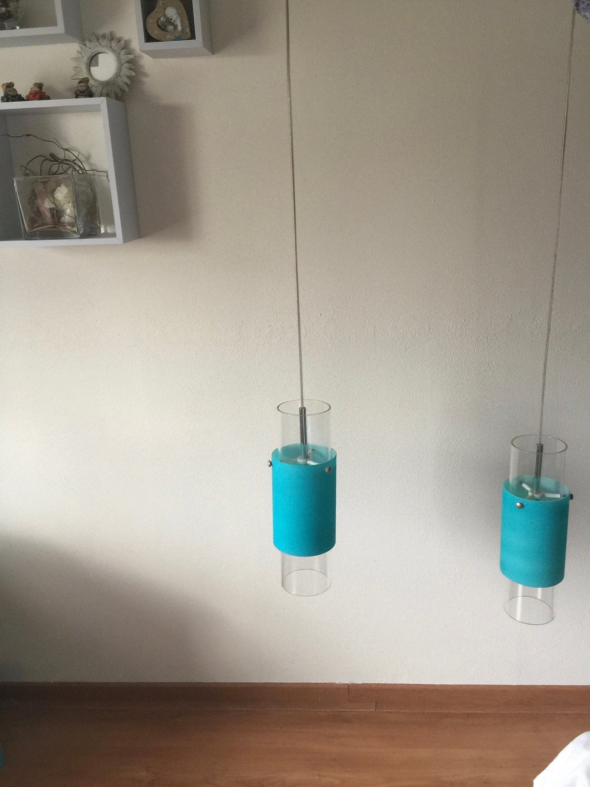 Hanglamp met kelken, Ophalen, Zo goed als nieuw