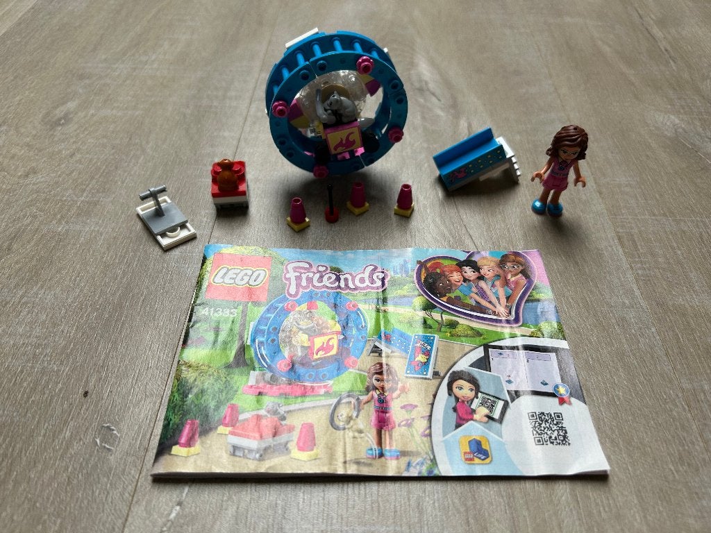 Lego Friends 41383 Olivia's hamsterspeelplaats, Lego, Ophalen of Verzenden, Zo goed als nieuw, Compleet