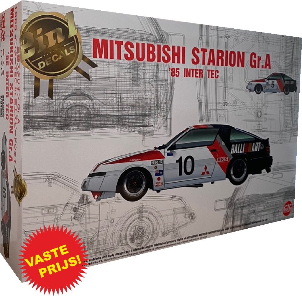 Mitsubishi Starion Gr.A 1985 (NuNu Models 24031) 1/24, Overige merken, Auto, Groter dan 1:32, Nieuw