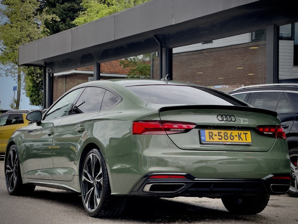 Audi A5 Sportback 35 TFSI AUT7 3X S-LINE EDITION NAVI DIGI-D, Gebruikt, 4 cilinders, Leder, 1485 kg