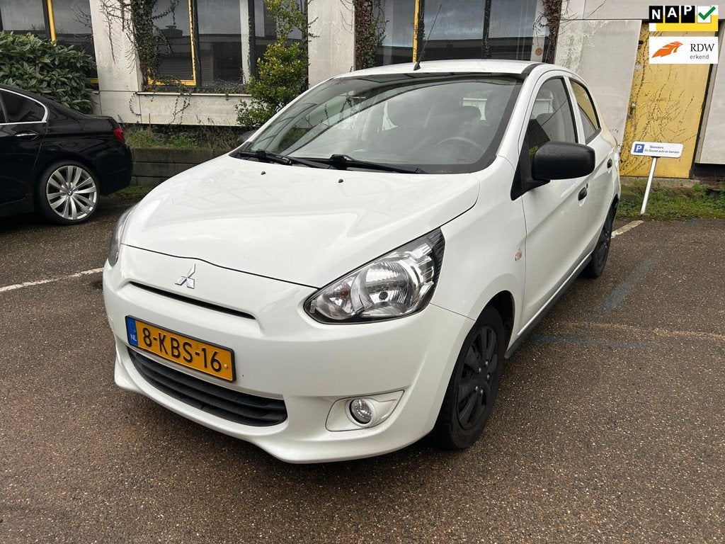 Mitsubishi Space Star 1.0 Inform/ Airco, Auto's, Mitsubishi, Voorwielaandrijving, Euro 5, Gebruikt, Wit