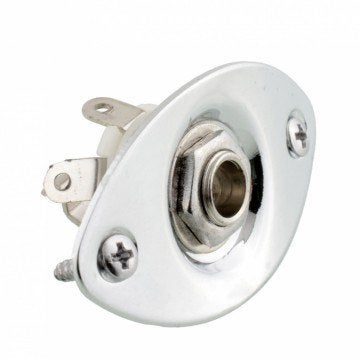 Ovale Jack Plate met output jack en schroeven voor gitaar, Muziek en Instrumenten, Instrumenten | Onderdelen, Ophalen of Verzenden