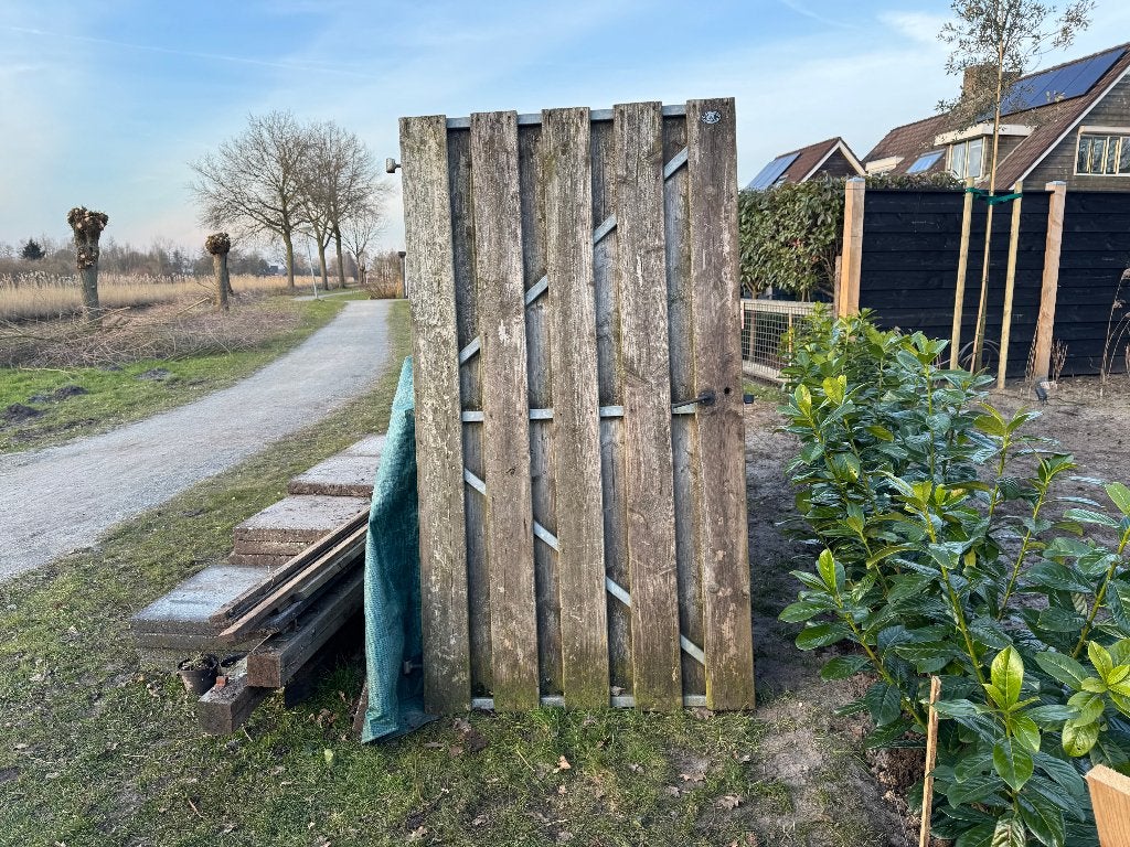 Hillhout Excellent Tuindeur, Tuin en Terras, Tuinpoorten, Ophalen, Gebruikt, Minder dan 100 cm, Draaipoort