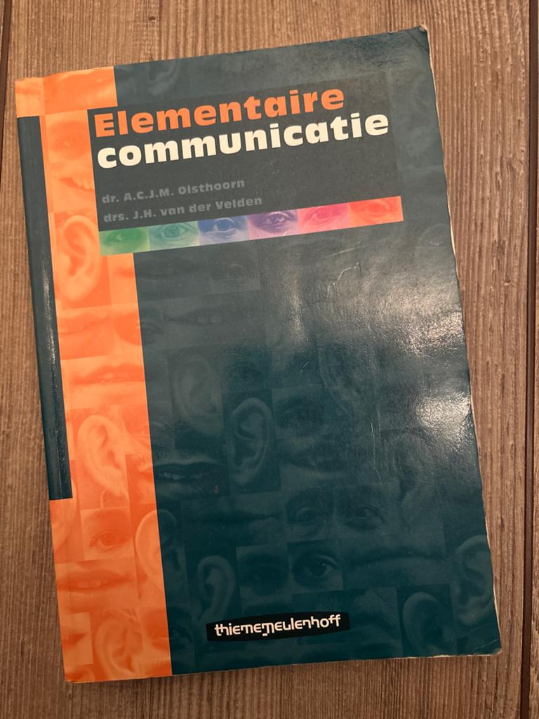 Elementaire communicatie - dr. A.C.J.M. Olsthoorn, Ophalen of Verzenden, Gamma, Gelezen, HBO