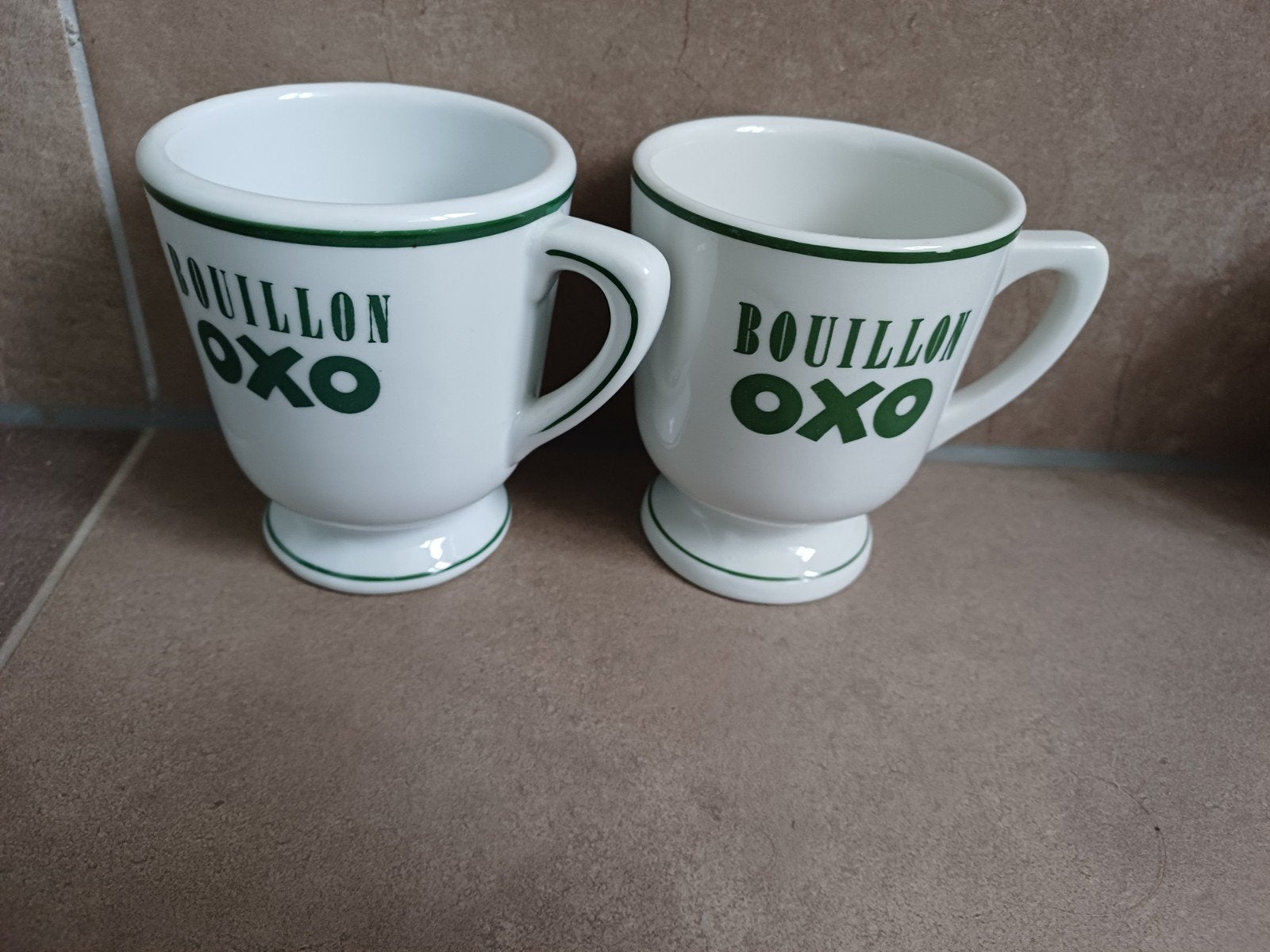 Set van 2 vintage OXO bouillon mokken, Antiek en Kunst, Ophalen of Verzenden