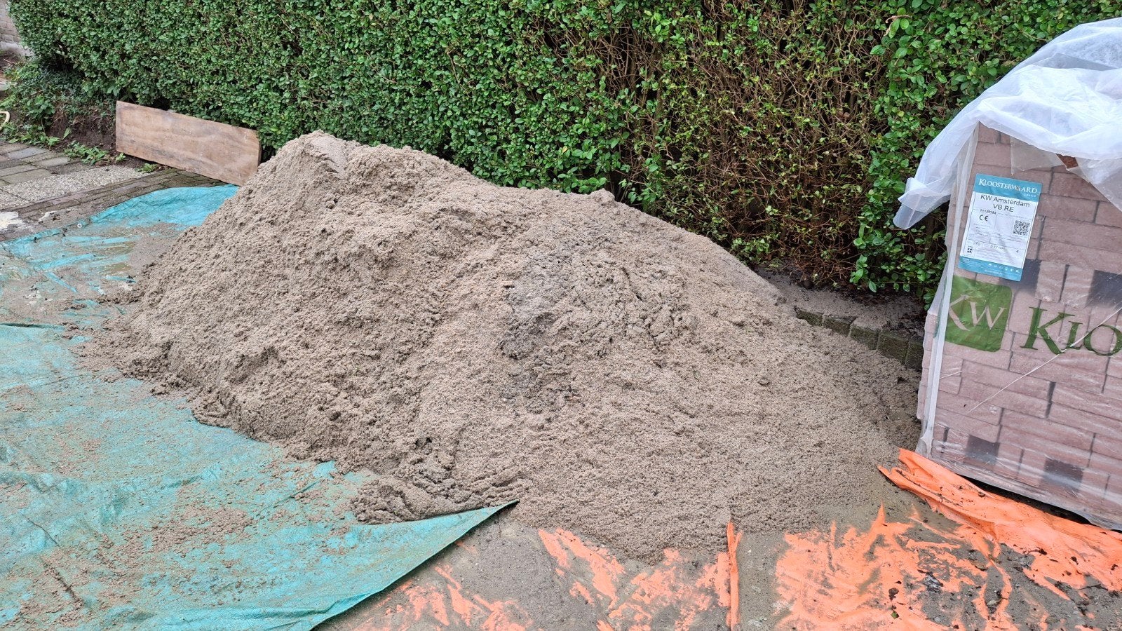 1,5 a 2 kuub schoon vloerenzand / betonzand, Tuin en Terras, Ophalen