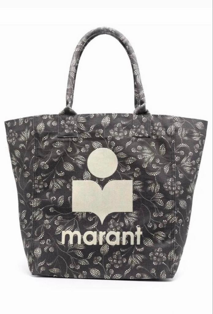 Isabel Marant Yenky Shopper Tas - Zwart met bloemenprint, Ophalen of Verzenden, Zo goed als nieuw