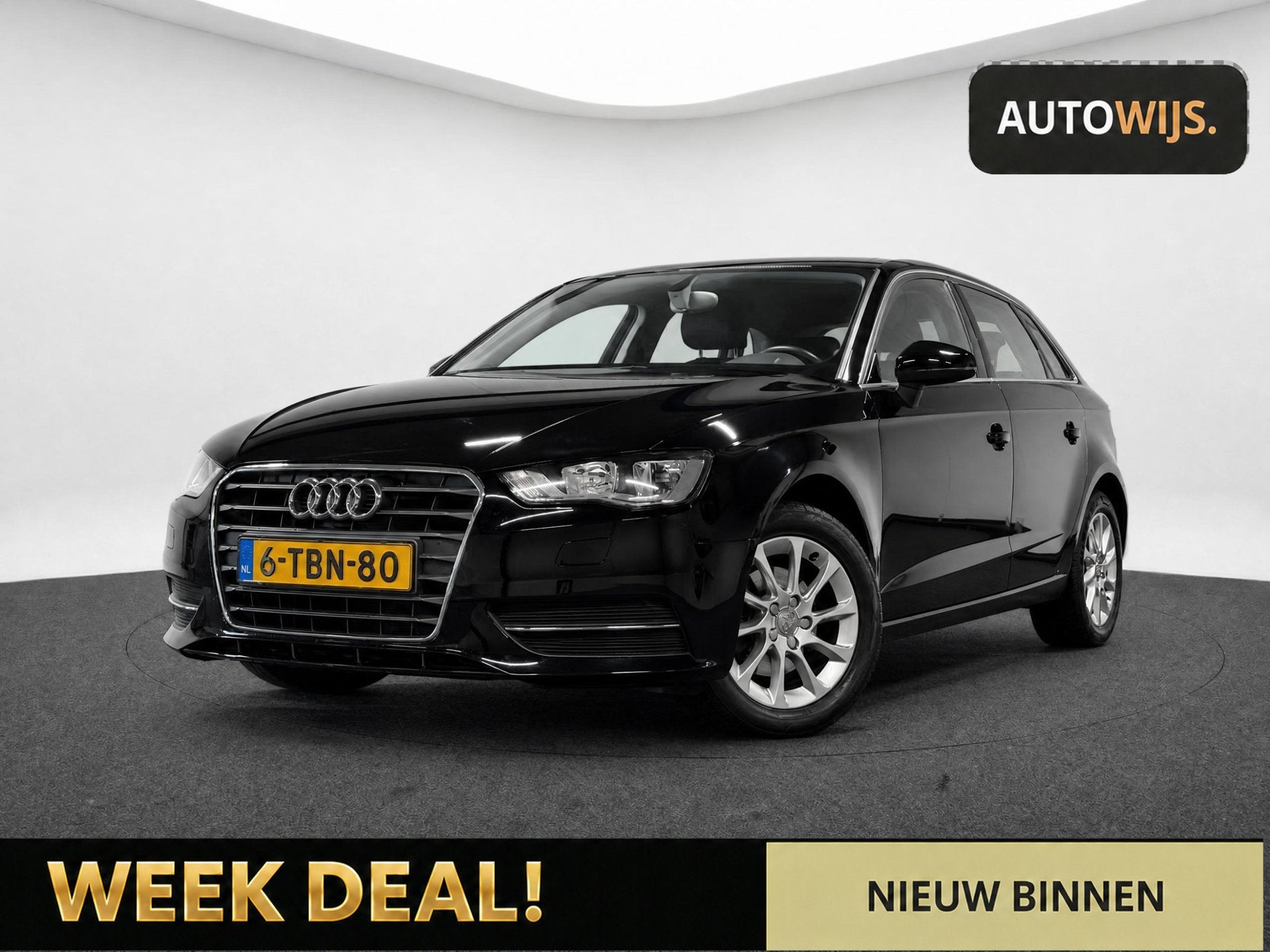 Audi A3 Sportback 1.2 TFSI Attraction Pro Line|5-DEU|NL AUTO, Auto's, Voorwielaandrijving, Stof, Gebruikt, Zwart